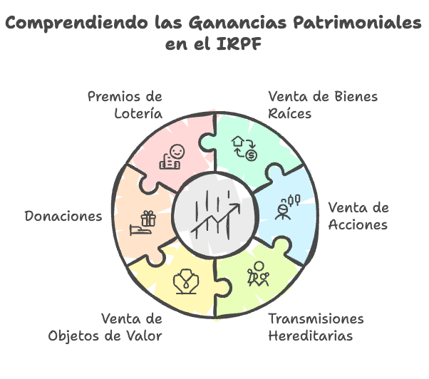 ¿Qué son las ganancias patrimoniales en el IRPF?